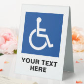 Plaque De Table Handicap accès fauteuil roulant (In SItu (Mariage))