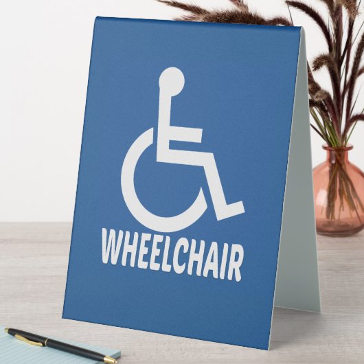 Plaque De Table Handicap Fauteuil roulant (En SItu (Tableau))