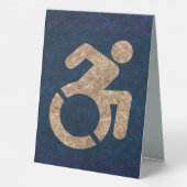 Plaque De Table Handicap Texté (Verso)