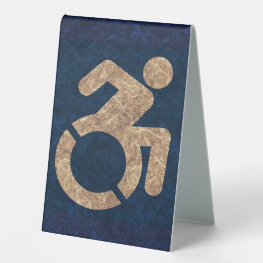 Plaque De Table Handicap Texté (Recto)