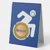 Plaque De Table Handicapés à la retraite (Verso)