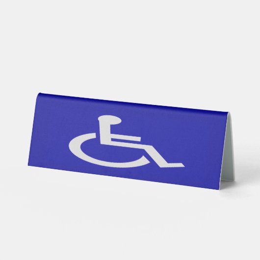 Plaque De Table Handicapés handicapés (Recto)