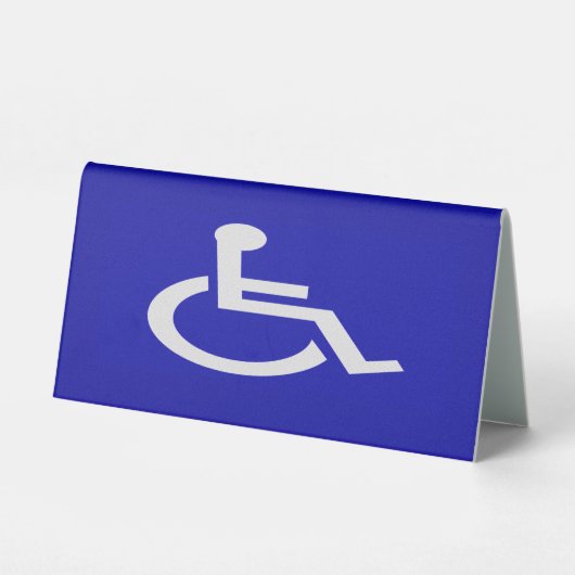 Plaque De Table Handicapés handicapés (Verso)