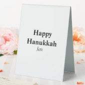 Plaque De Table Hanoukka heureux votre nom image texte modifiable (In SItu (Mariage))