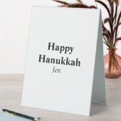 Plaque De Table Hanoukka heureux votre nom image texte modifiable (En SItu (Tableau))