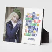 Plaque de table Hanoukka Words Holiday (Côté)