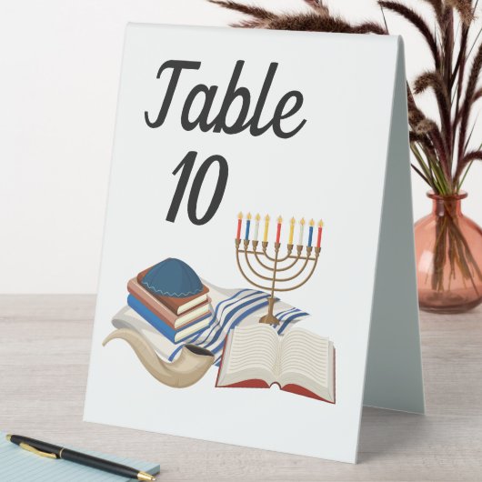 Plaque De Table Hanukkah (En SItu (Tableau))