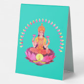 Plaque De Table Happy Diwali - Deepalavi Lakshmi Goddess 1 (Verso)