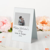 Plaque De Table Happy Valentine's day couple photo modern simple t (In SItu (Mariage))