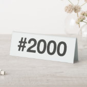 Plaque De Table Hashtag 25 Anniversaire 2000 (En SItu (Tableau))