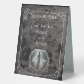 Plaque De Table Haunt Our First House Mariage (Recto)