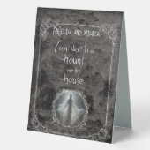 Plaque De Table Haunt Our First House Mariage (Verso)