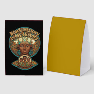 Plaque De Table Héritage africain l'histoire des Noirs est mon his