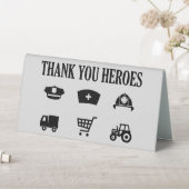 Plaque De Table Héros | Frontliners | MERCI (En SItu (Tableau))