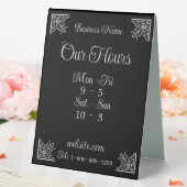 Plaque De Table Heures d'affaires élégantes (In SItu (Mariage))