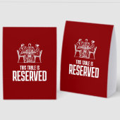 Plaque De Table High Impact This Table is Reserved (Recto/Verso)