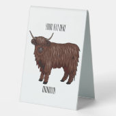 Plaque De Table Highland cow (Verso)
