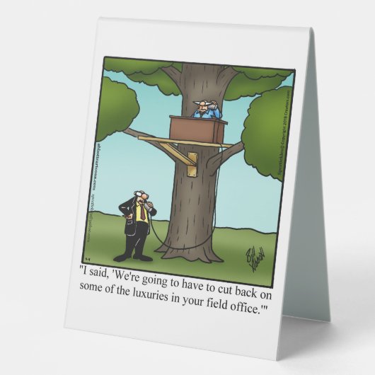 Plaque De Table Hilaried Boss's Day Table Top Sign (Recto)