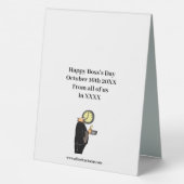 Plaque De Table Hilaried Boss's Day Table Top Sign (Verso)