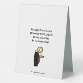 Plaque De Table Hilarious Boss’s Day Table Top Sign (Verso)