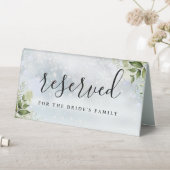 Plaque De Table Hiver Floral verdure Mariage Réservé (En SItu (Tableau))