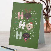 Plaque De Table Ho Ho Labrador Retriever Joyeux Noël (En SItu (Tableau))