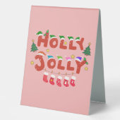 Plaque De Table Holly Jolly (Recto)