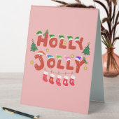 Plaque De Table Holly Jolly (En SItu (Tableau))