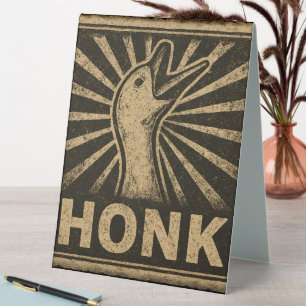 Plaque De Table Honk Goose Funny Duck Chicken Mème