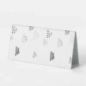 Plaque De Table Horizontal, Gris Moyen (Verso)