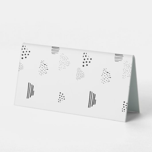 Plaque De Table Horizontal, Gris Moyen (Verso)