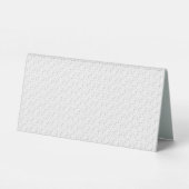 Plaque De Table Horizontal, Nuage Gris (Verso)