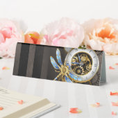 Plaque De Table Horloge à vapeur avec libellule mécanique (In SItu (Mariage))