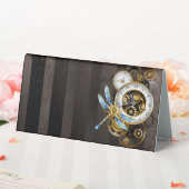 Plaque De Table Horloge à vapeur avec libellule mécanique (In SItu (Mariage))