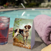 Plaque De Table Hunter dog with bird in mouth (InVersositu (sur table))