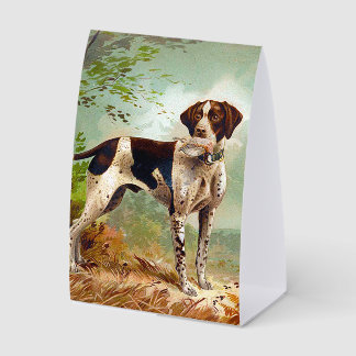 Plaque De Table Hunter dog with bird in mouth