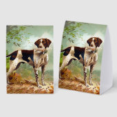 Plaque De Table Hunter dog with bird in mouth (Recto/verso)