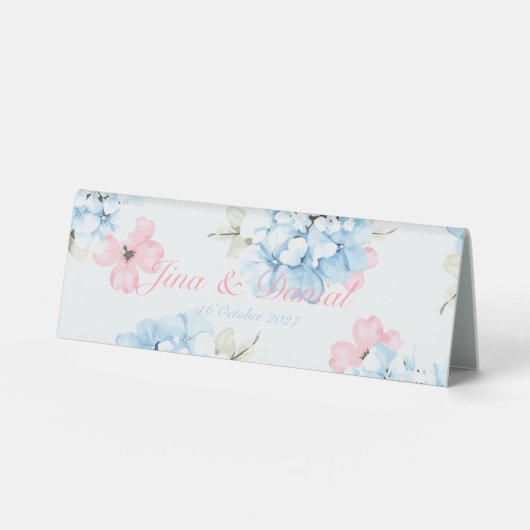 Plaque De Table Hydrangeas Pastel Bloom (Recto)