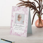 Plaque De Table Hydrangée rose Aquarelle Célébration de la vie (En SItu (Tableau))