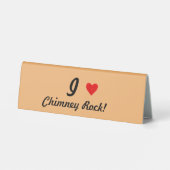 Plaque De Table IHEART Chimney Rock (Verso)