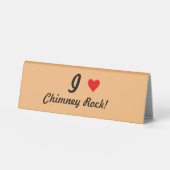 Plaque De Table IHEART Chimney Rock (Recto)