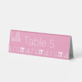 Plaque De Table Il s'ajoute dans la tente de table rose pétale (Verso)