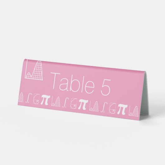 Plaque De Table Il s'ajoute dans la tente de table rose pétale (Recto)