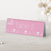 Plaque De Table Il s'ajoute dans la tente de table rose pétale (En SItu (Tableau))