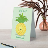 Plaque De Table Illustration d'ananas mignon (En SItu (Tableau))