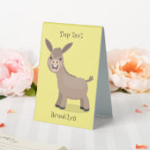 Plaque De Table Illustration d'âne miniature joyeux (In SItu (Mariage))