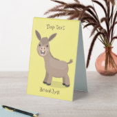 Plaque De Table Illustration d'âne miniature joyeux (En SItu (Tableau))