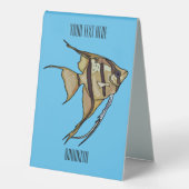 Plaque De Table Illustration d'angelfish (Recto)