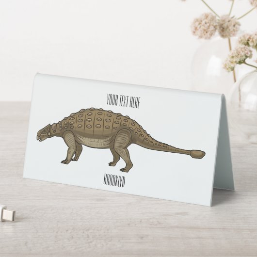 Plaque De Table Illustration d'Ankylosaurus (En SItu (Tableau))