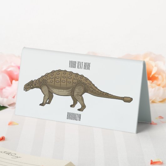 Plaque De Table Illustration d'Ankylosaurus (In SItu (Mariage))